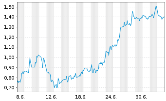 Chart Mini Future Short Standard Lithium - 1 Month
