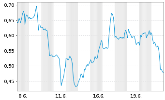 Chart Mini Future Short Verizon - 1 Month