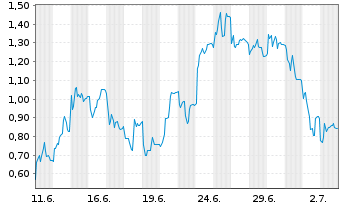 Chart Mini Future Short RENK Group - 1 Monat