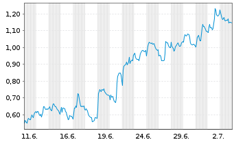 Chart Mini Future Long Novo-Nordisk - 1 Month