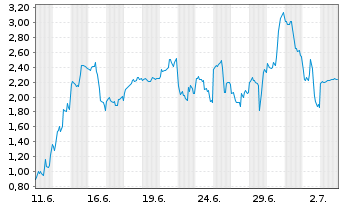 Chart Mini Future Long AMD - 1 Month