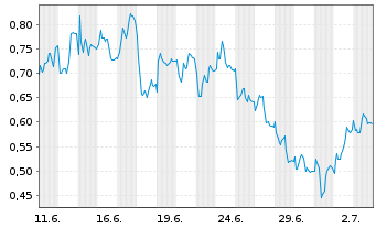 Chart Mini Future Long BASF - 1 Monat