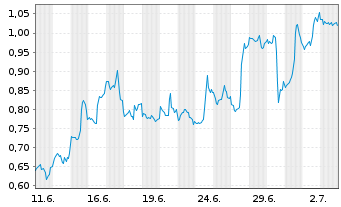 Chart Mini Future Long PayPal - 1 Month