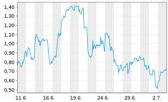 Chart Mini Future Long Broadcom - 1 Monat