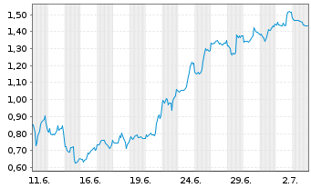 Chart Mini Future Short Oracle - 1 Month
