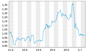 Chart Mini Future Short Nike - 1 Month