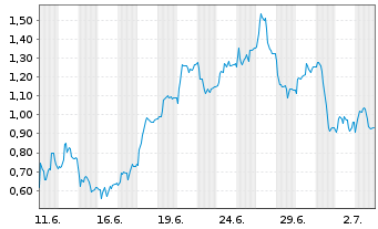Chart Mini Future Short TeamViewer - 1 Monat