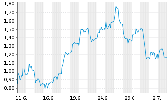 Chart Mini Future Short TeamViewer - 1 Monat