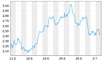 Chart Mini Future Short TeamViewer - 1 Monat
