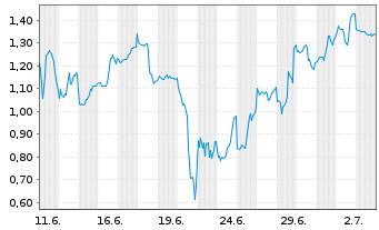 Chart Mini Future Short Super Micro Computer - 1 Month