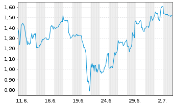 Chart Mini Future Short Super Micro Computer - 1 Month