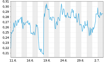 Chart Mini Future Long Evonik - 1 Month