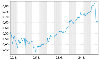 Chart Mini Future Short Delivery Hero - 1 Monat