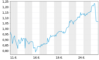 Chart Mini Future Short Delivery Hero - 1 Monat