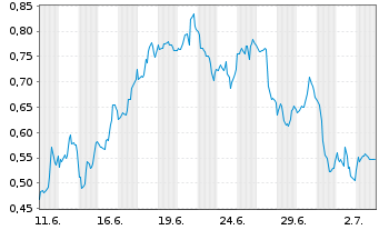 Chart Mini Future Short Salesforce.com - 1 Month