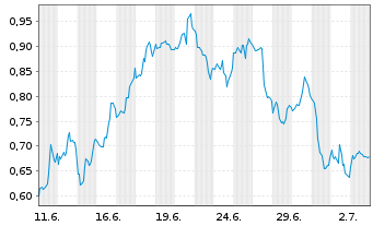 Chart Mini Future Short Salesforce.com - 1 Month
