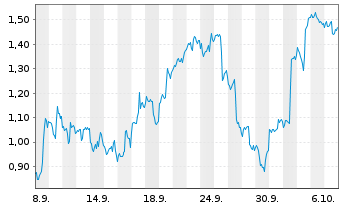 Chart Mini Future Long Tesla - 1 Monat