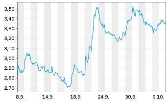 Chart Mini Future Short Allianz - 1 Month