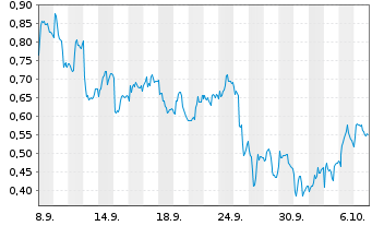 Chart Mini Future Long BASF - 1 Monat