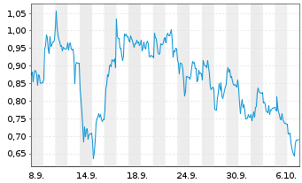 Chart Mini Future Long RWE - 1 Monat