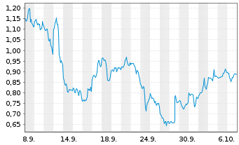 Chart Mini Future Long Oracle - 1 Month