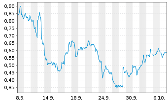 Chart Mini Future Long Oracle - 1 Month