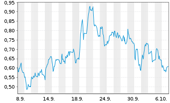 Chart Mini Future Long DHL Group - 1 Monat