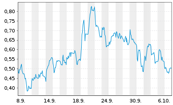 Chart Mini Future Long DHL Group - 1 Monat