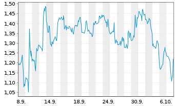Chart Mini Future Short UnitedHealth Group - 1 Month