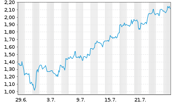 Chart Mini Future Short SPACE X - 1 Monat