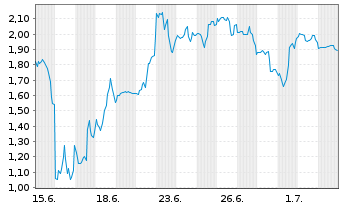 Chart Mini Future Short SPACE X - 1 Month
