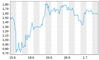 Chart Mini Future Short SPACE X - 1 Month