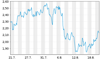 Chart Mini Future Short SPACE X - 1 Month