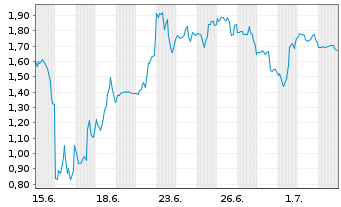 Chart Mini Future Short SPACE X - 1 Month