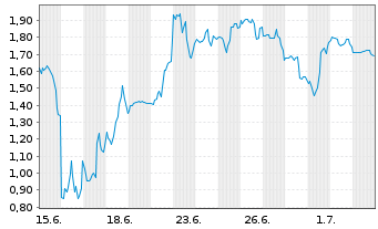 Chart Mini Future Short SPACE X - 1 Month