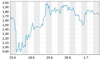 Chart Mini Future Short SPACE X - 1 Month