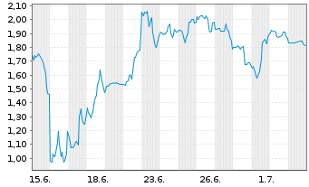 Chart Mini Future Short SPACE X - 1 Month