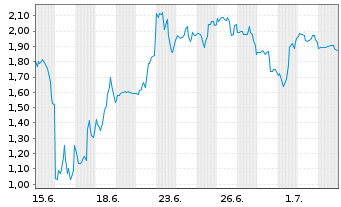 Chart Mini Future Short SPACE X - 1 Month