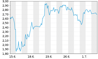 Chart Mini Future Short SPACE X - 1 Month