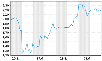 Chart Mini Future Short SPACE X - 1 Month