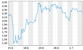 Chart Mini Future Short SPACE X - 1 Month