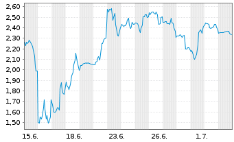 Chart Mini Future Short SPACE X - 1 Month