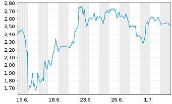 Chart Mini Future Short SPACE X - 1 Month