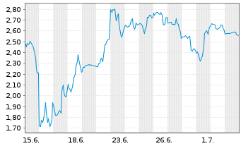 Chart Mini Future Short SPACE X - 1 Month