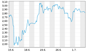 Chart Mini Future Short SPACE X - 1 Month