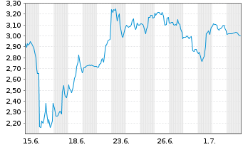 Chart Mini Future Short SPACE X - 1 Month