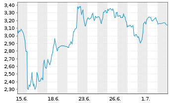 Chart Mini Future Short SPACE X - 1 Month