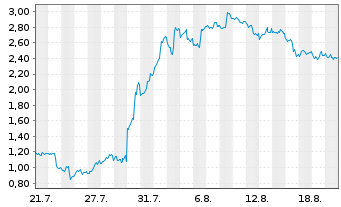 Chart Mini Future Long Microsoft - 1 Month