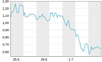 Chart Mini Future Short RENK Group - 1 Monat