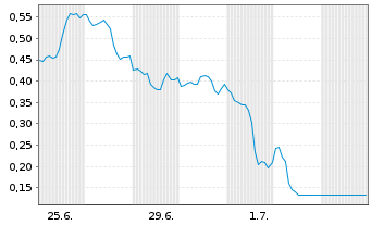 Chart Mini Future Short Palantir - 1 Month